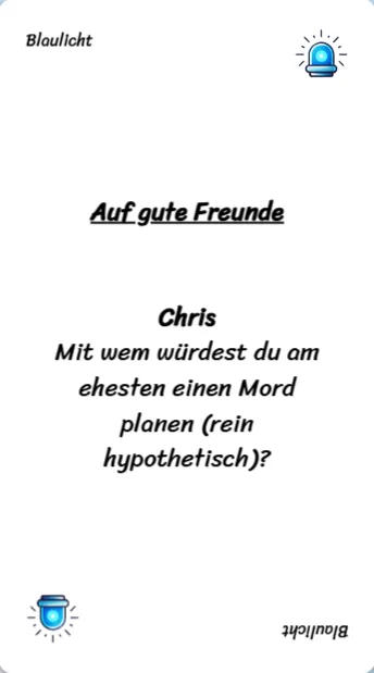 Spielkarte des Trinkspiels "Auf gute Freunde"